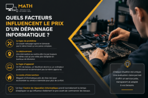 What factors influence the price of computer repair?